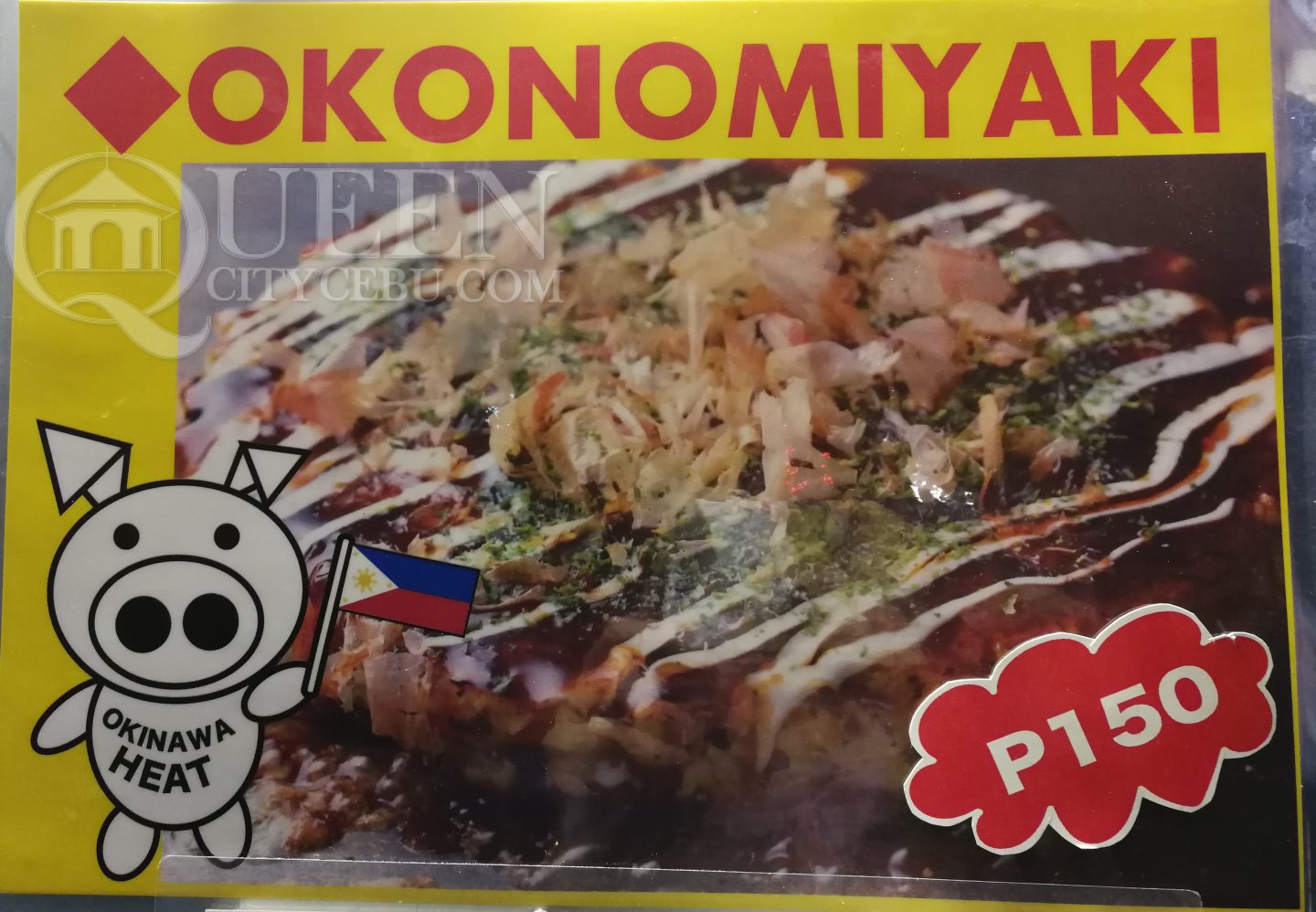 Japanese Pancake Okonomiyaki at Okinawa Heat Japanese Food Truck