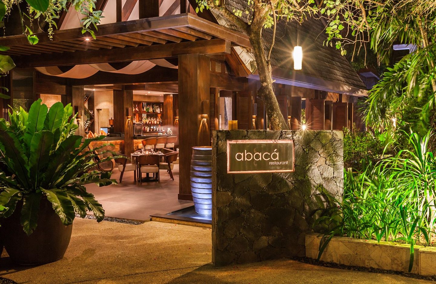 abaca boutique resort restaurant entrance