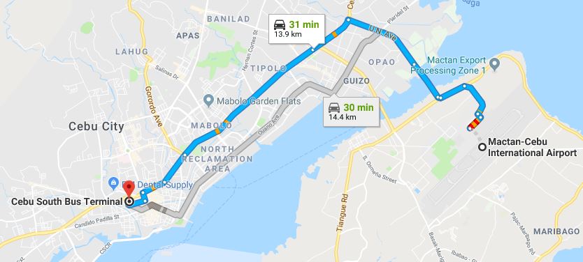 Mactan Airport to South Bus Terminal