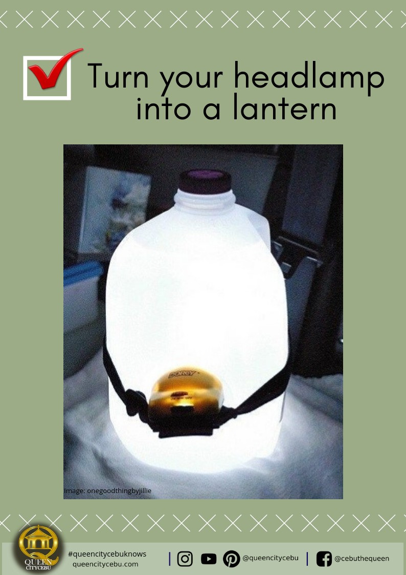 headlamp into a lantern