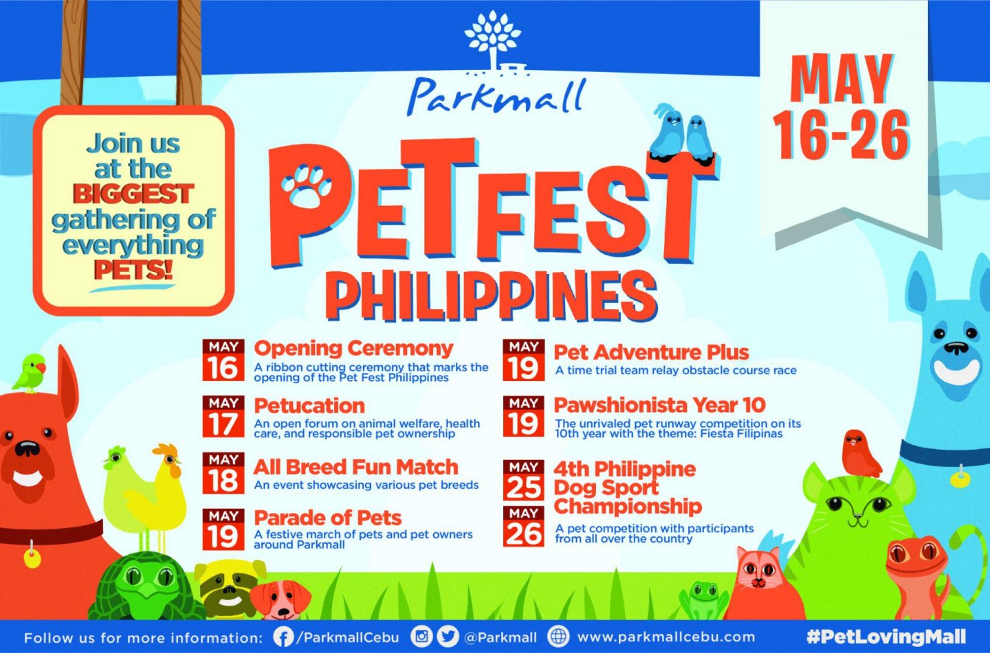 Parkmall Pet Festival Philippines Schedule