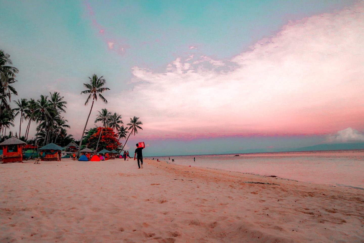 Camping at Lambug Beach in Badian