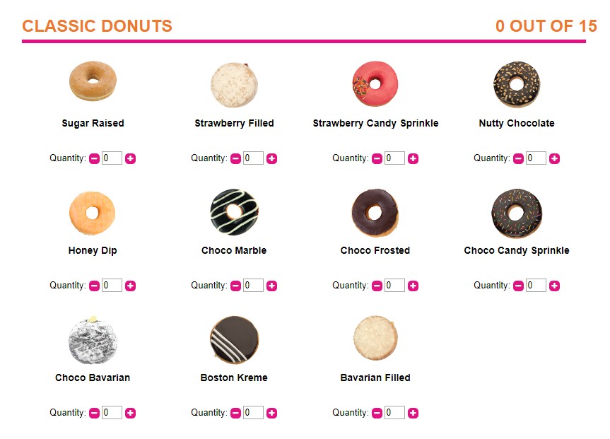 dunkin donuts classic flavors